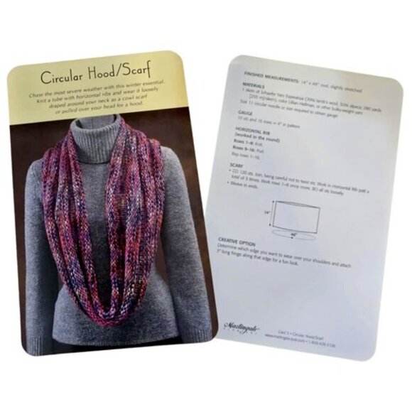 Little Book of Scarves Knitting Patterns on Laminated Cards Scarf Magnetic Close - Picture 1 of 6